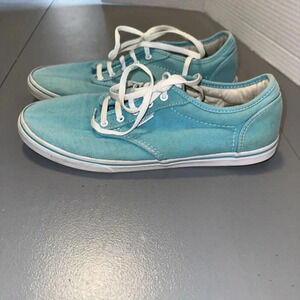 VANS Authentic Lo Pro Fashion Sneakers Shoes Women's 9 Turquoise‎